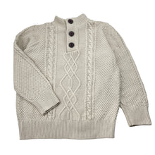 Load image into Gallery viewer, Boys TIlt, cable knit cotton sweater / jumper, GUC, size 6,  