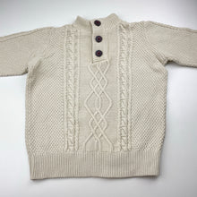 Load image into Gallery viewer, Boys TIlt, cable knit cotton sweater / jumper, GUC, size 6,  