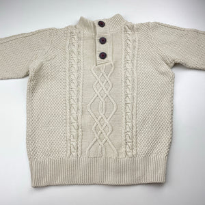 Boys TIlt, cable knit cotton sweater / jumper, GUC, size 6,  