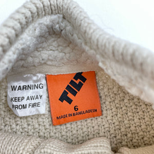 Boys TIlt, cable knit cotton sweater / jumper, GUC, size 6,  