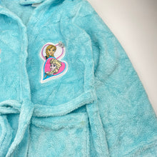 Load image into Gallery viewer, Girls Disney, Frozen fleece dressing gown / bath robe, FUC, size 7,  