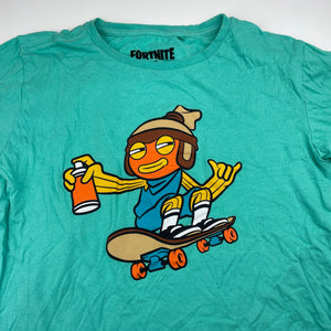 Boys FORTNITE, cotton tee / top, Fishstick, GUC, size 12,  