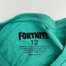 Load image into Gallery viewer, Boys FORTNITE, cotton tee / top, Fishstick, GUC, size 12,  