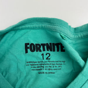 Boys FORTNITE, cotton tee / top, Fishstick, GUC, size 12,  