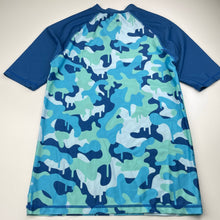Load image into Gallery viewer, Boys FORTNITE, camo print short sleeve rashie / swim top, EUC, size 16,  
