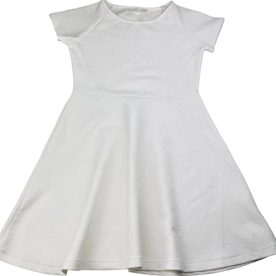 Girls Zara, textured stretchy short sleeve dress, EUC, size 9-10, L: 68cm