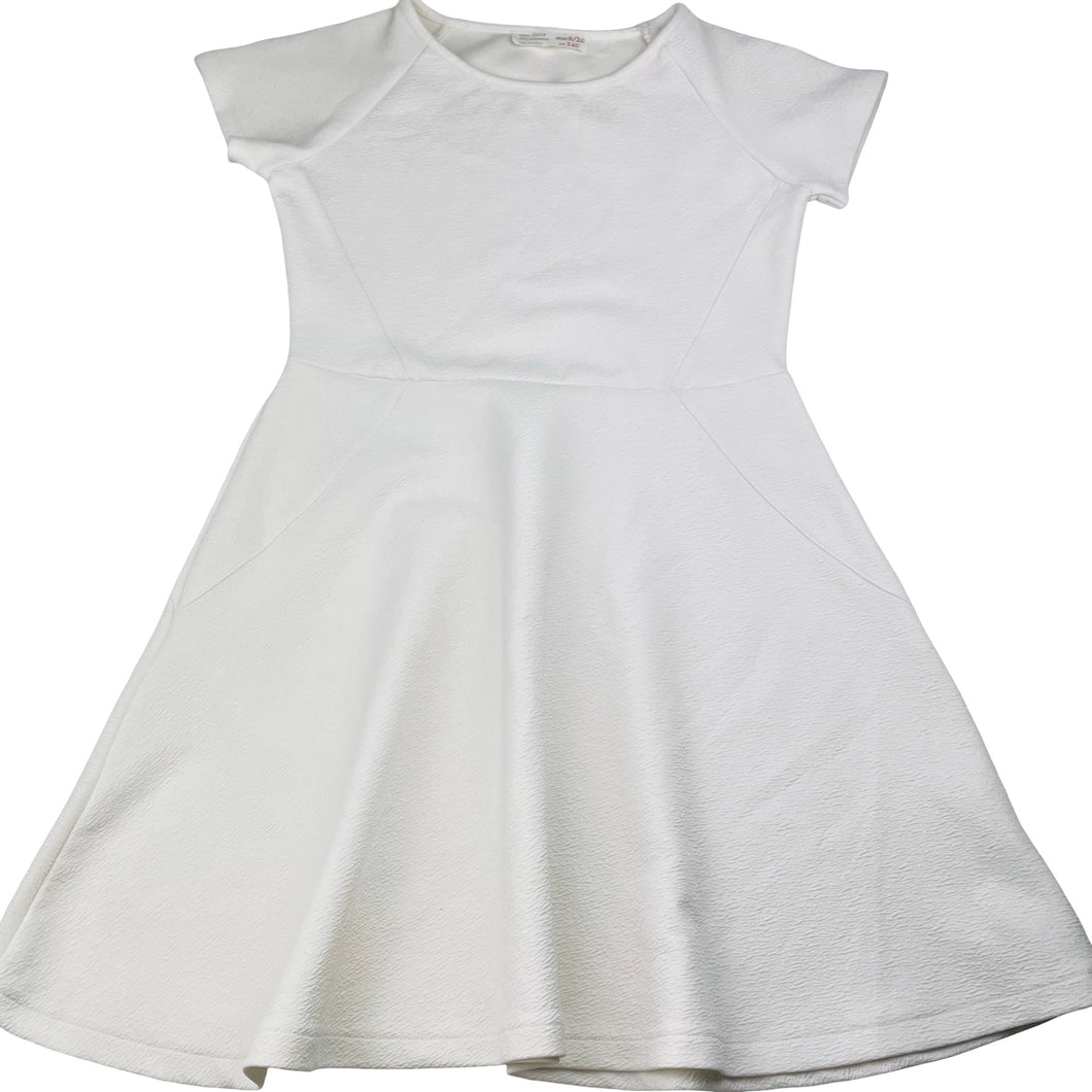 Girls Zara, textured stretchy short sleeve dress, EUC, size 9-10, L: 68cm