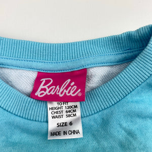 Girls Barbie, sweater / jumper, pilling & light marks, FUC, size 6,  