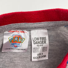 Load image into Gallery viewer, Boys Nickelodeon, Paw Patrol pyjama tee / top, FUC, size 4,  