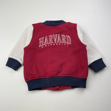 Load image into Gallery viewer, Boys HARVARD UNIVERSITY, varsity style sweater / jacket, GUC, size 0,  