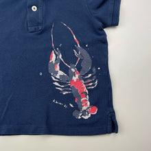 Load image into Gallery viewer, Boys Ralph Lauren, cotton polo shirt / top, lobster, wash fade, FUC, size 1-2,  
