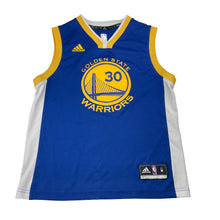 Load image into Gallery viewer, Boys Adidas, Warriors Steph Curry 30, basketball top, light marks &amp; catches, Sz: M, armpit to armpit: 44.5cm, FUC, size 12-14,  