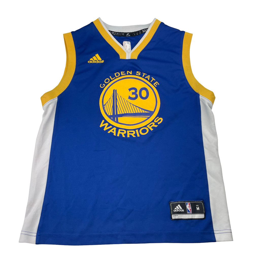 Boys Adidas, Warriors Steph Curry 30, basketball top, light marks & catches, Sz: M, armpit to armpit: 44.5cm, FUC, size 12-14,  