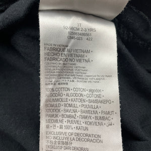 Unisex Nike, black cotton tee / top, EUC, size 2-3,  