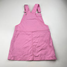 Load image into Gallery viewer, Girls Disney, Minnie Mouse cotton overalls dress / pinafore, FUC, size 3, L: 52cm