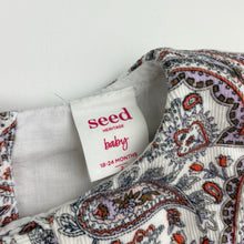 Load image into Gallery viewer, Girls Seed, paisley print corduroy cotton romper, GUC, size 2,  