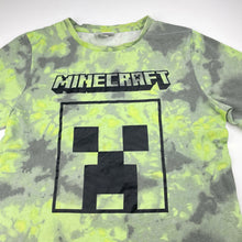 Load image into Gallery viewer, Boys Mojang, Minecraft cotton tee / top, wash fade, FUC, size 12,  