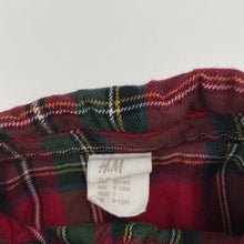 Load image into Gallery viewer, Boys H&amp;M, checked cotton short sleeve shirt, EUC, size 1,  