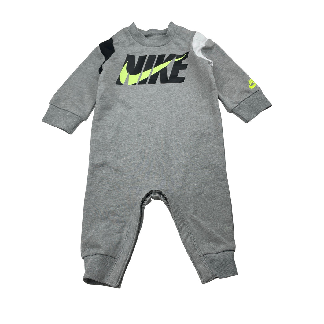 Unisex Nike, grey marle romper, GUC, size 000,  