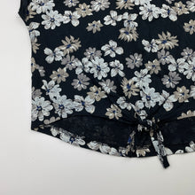 Load image into Gallery viewer, Girls Mango, floral cotton tie front top, GUC, size 10,  