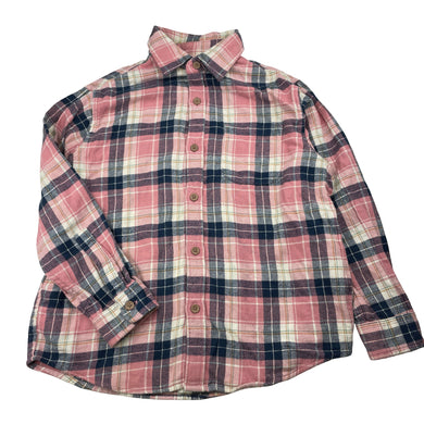 Unisex Uniqlo, soft feel brushed cotton long sleeve shirt, EUC, size 7-8,  