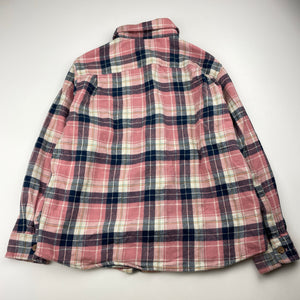 Unisex Uniqlo, soft feel brushed cotton long sleeve shirt, EUC, size 7-8,  