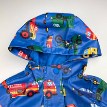 Load image into Gallery viewer, Boys Anko, waterproof jacket / coat, trucks, FUC, size 1,  