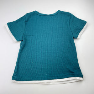 Unisex waffle, lightweight short sleeve top, GUC, size 5,  