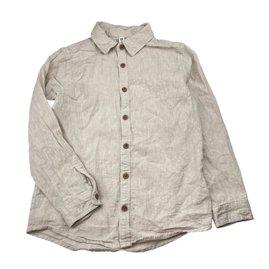 Boys KID, linen/cotton long sleeve shirt, EUC, size 6,  