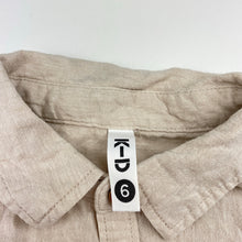 Load image into Gallery viewer, Boys KID, linen/cotton long sleeve shirt, EUC, size 6,  
