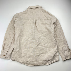 Boys KID, linen/cotton long sleeve shirt, EUC, size 6,  