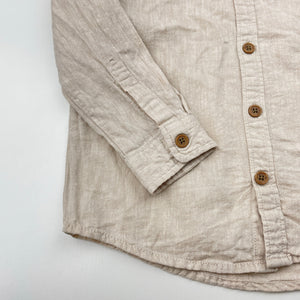 Boys KID, linen/cotton long sleeve shirt, EUC, size 5,  