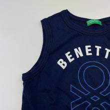 Load image into Gallery viewer, Boys United Colors of Benetton, navy tank top, no size, armpit to armpit: 31cm, EUC, size 4-5,  