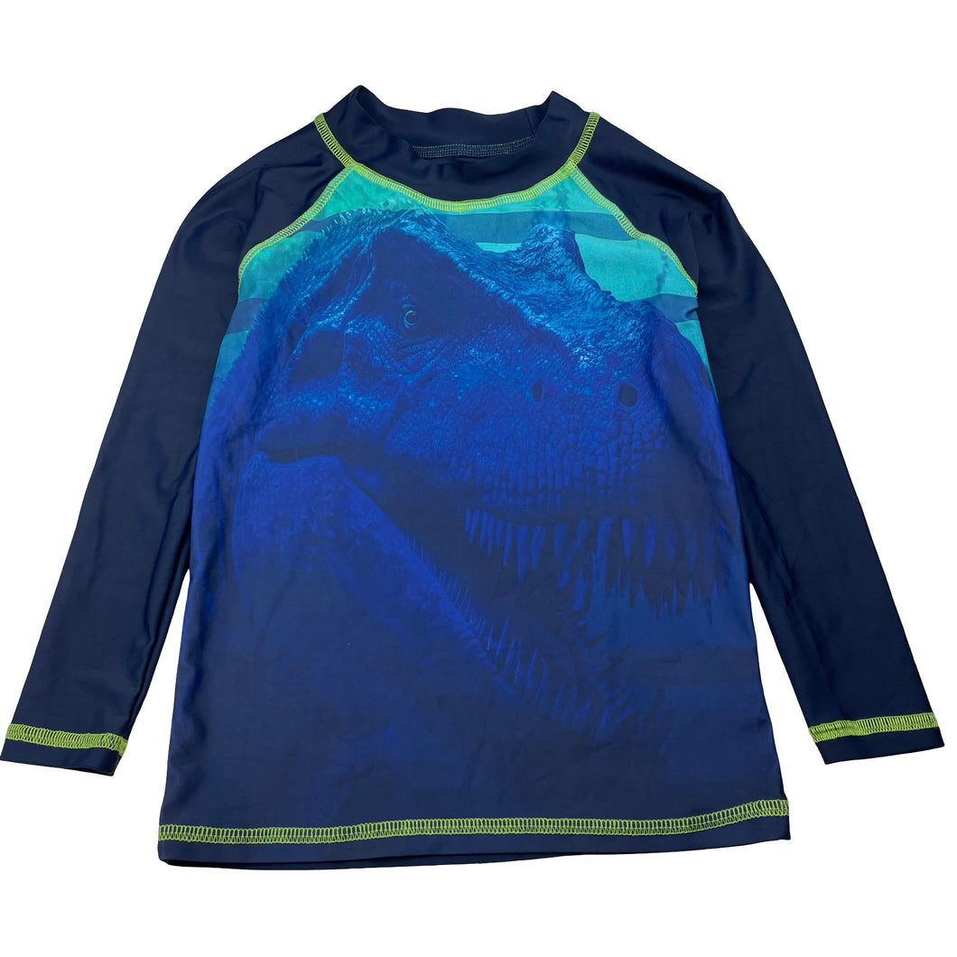 Boys Tilt, long sleeve rashie / swim top, dinosaur, EUC, size 5,  