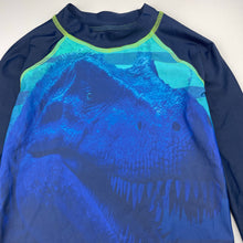 Load image into Gallery viewer, Boys Tilt, long sleeve rashie / swim top, dinosaur, EUC, size 5,  