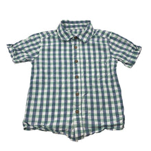 Load image into Gallery viewer, Boys Target, checked cotton short sleeve shirt, GUC, size 4,  