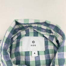Load image into Gallery viewer, Boys Target, checked cotton short sleeve shirt, GUC, size 4,  