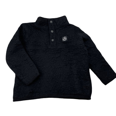 Unisex SWANNDRI, black wool blend sweater top, EUC, size 4,  
