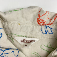 Load image into Gallery viewer, Boys Milkshake, viscose / linen short sleeve shirt, EUC, size 4,  