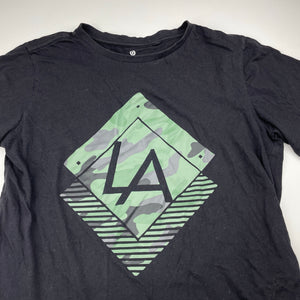 Boys Target, black organic cotton tee / top, GUC, size 12,  