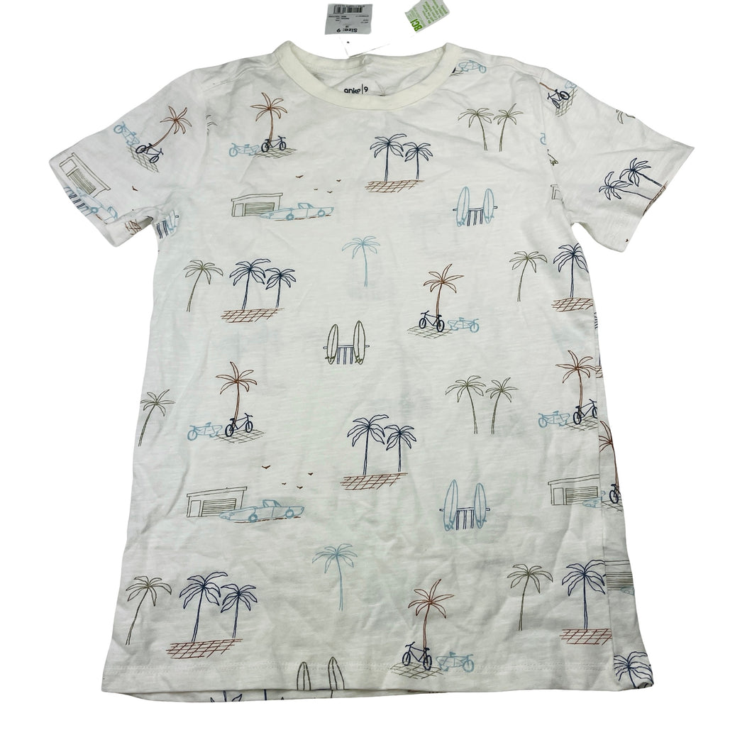 Boys Anko, lightweight cotton tee / top, NEW, size 9,  