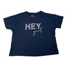 Load image into Gallery viewer, Girls Anko, navy cotton tee / top, GUC, size 7,  