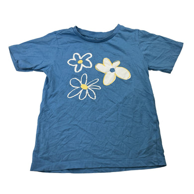 Girls KID, cotton tee / top, flowers, GUC, size 6,  