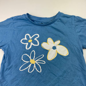 Girls KID, cotton tee / top, flowers, GUC, size 6,  