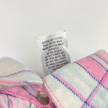 Load image into Gallery viewer, Girls Target, Australian flannel cotton long sleeve shirt, poppers, GUC, size 4,  