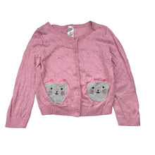 Load image into Gallery viewer, Girls Target, knitted cotton cardigan, cats, EUC, size 4,  