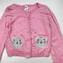 Load image into Gallery viewer, Girls Target, knitted cotton cardigan, cats, EUC, size 4,  
