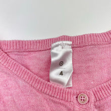 Load image into Gallery viewer, Girls Target, knitted cotton cardigan, cats, EUC, size 4,  