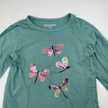 Load image into Gallery viewer, Girls InExtenso, cotton long sleeve tee / top, sequins, GUC, size 3,  
