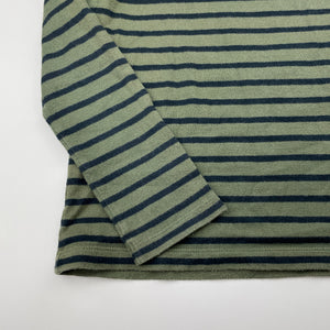 Boys Uniqlo, striped cotton long sleeve top, wash fade, FUC, size 8,  